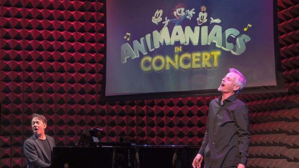 Now Rob Paulsen, (the versatile actor who plays Yakko, Pinky and Otto Von Scratchansniff) has teamed up with Emmy winning composer Randy Rogel, (one of the original songwriters), and taken the act on the road. And what an act it is! An eye popping, foot tapping, absolute gem of a show which leaves you grinning from ear to ear.